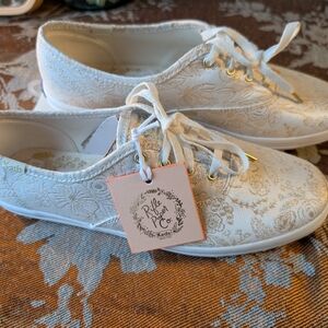 Keds Women's White Lace Sneakers